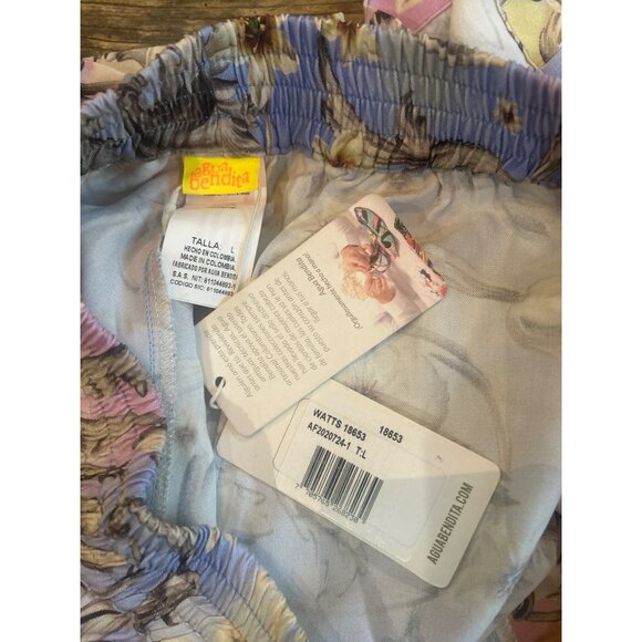 Agua Bendita x REVOLVE Watts Shorts Multicolor Womens Size Large - Picture 4 of 4